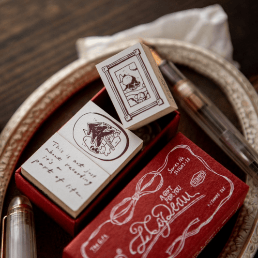 Tampon en bois | OURS Studio | Série The Gift - OURS Studio - C. Wild Grass - millenotes