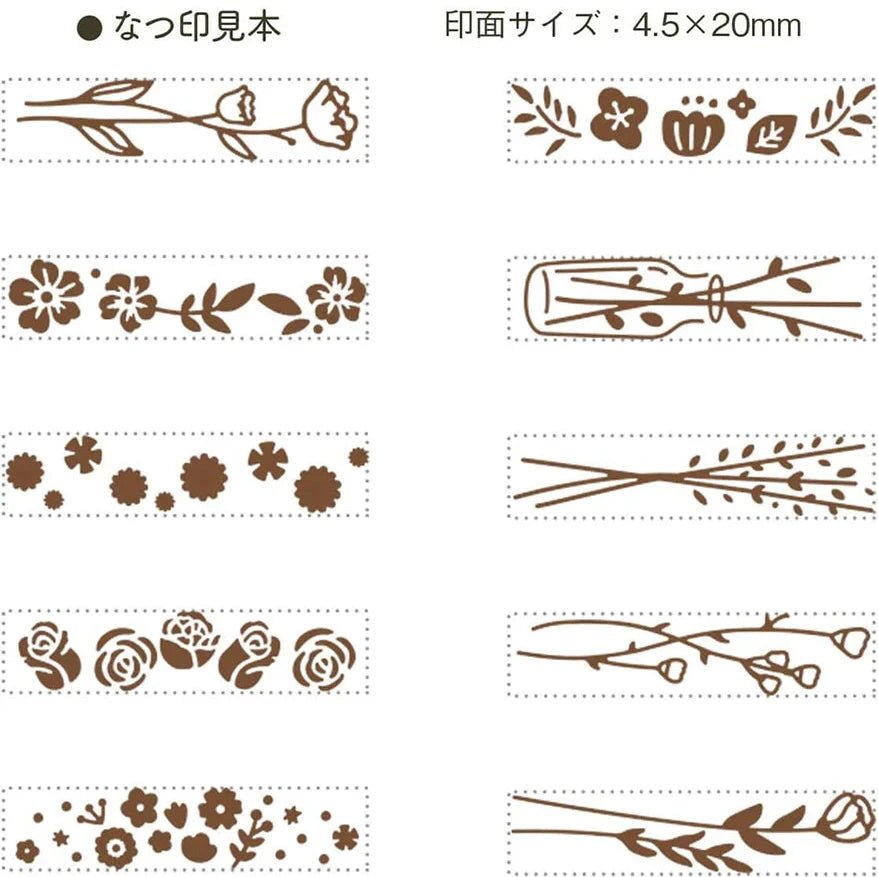 Tampon rotatif Shachihata | Fleurs - Shachihata - millenotes