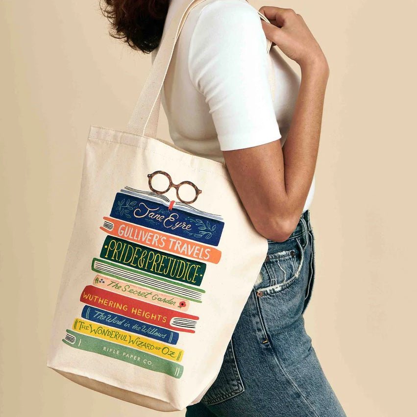 Tote Bag Rifle Paper Co | Sac en toile | Book Club - Rifle Paper Co. - millenotes