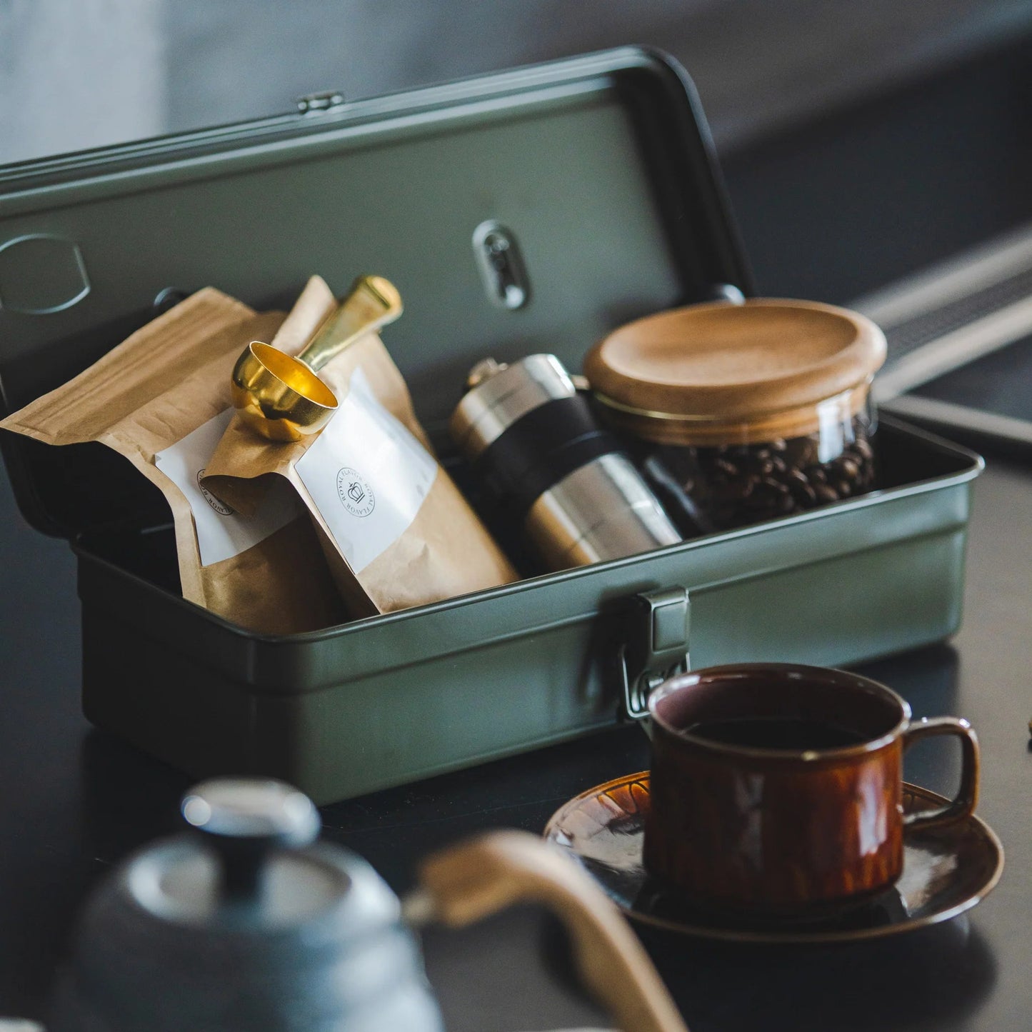 TOYO STEEL T 320 | Boîte de rangement | VERT MOUSSE - TOYO STEEL - millenotes