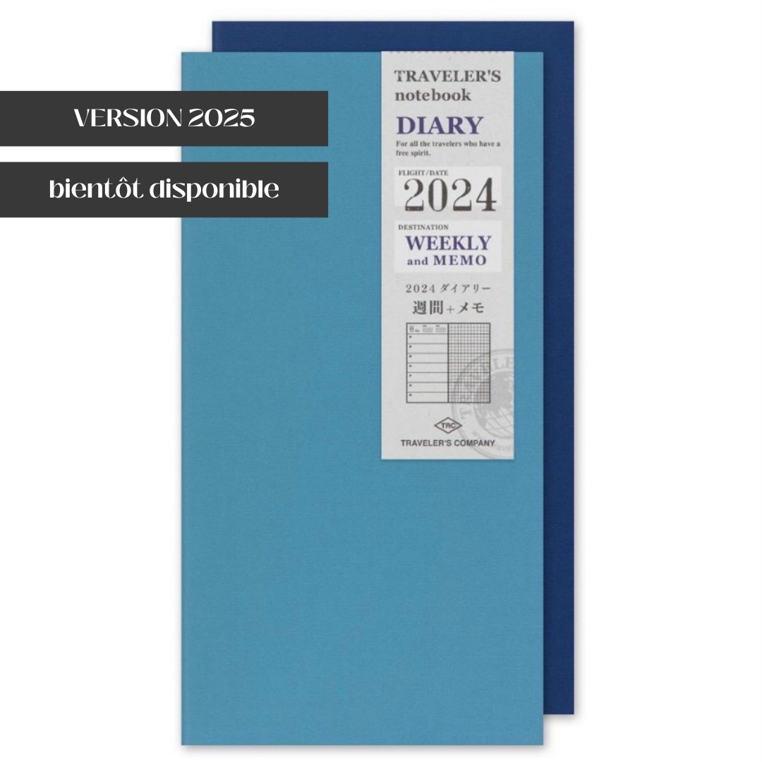 TRAVELER'S NOTEBOOK Agenda 2025 Hebdomadaire (Standard) - TRAVELER'S COMPANY - millenotes