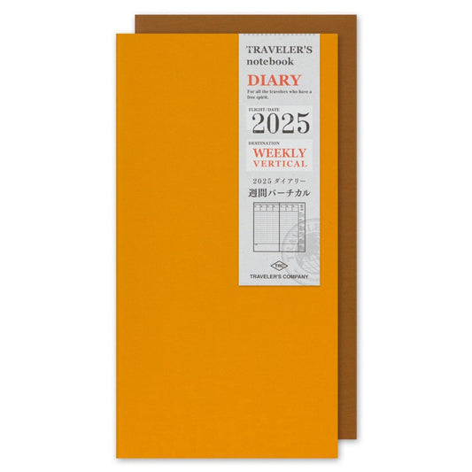 TRAVELER'S NOTEBOOK Agenda 2025 Hebdomadaire Vertical (Standard) - TRAVELER'S COMPANY - millenotes