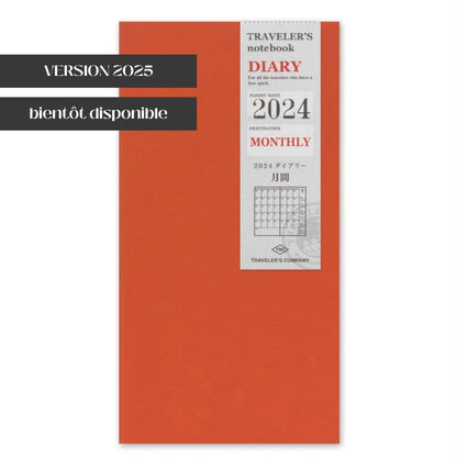 TRAVELER'S NOTEBOOK Agenda 2025 Mensuel (Standard) - TRAVELER'S COMPANY - millenotes