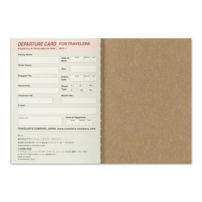 TRAVELER'S NOTEBOOK Agenda 2026 Hebdomadaire (Passeport) - TRAVELER'S COMPANY - millenotes