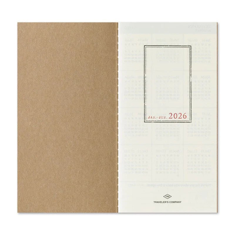TRAVELER'S NOTEBOOK Agenda 2026 Hebdomadaire Vertical (Regular) - TRAVELER'S COMPANY - millenotes
