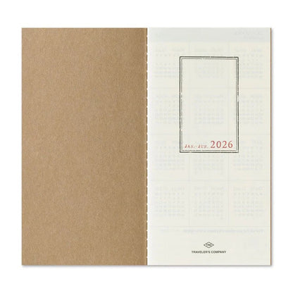 TRAVELER'S NOTEBOOK Agenda 2026 Hebdomadaire Vertical (Regular) - TRAVELER'S COMPANY - millenotes