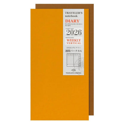 TRAVELER'S NOTEBOOK Agenda 2026 Hebdomadaire Vertical (Regular) - TRAVELER'S COMPANY - millenotes