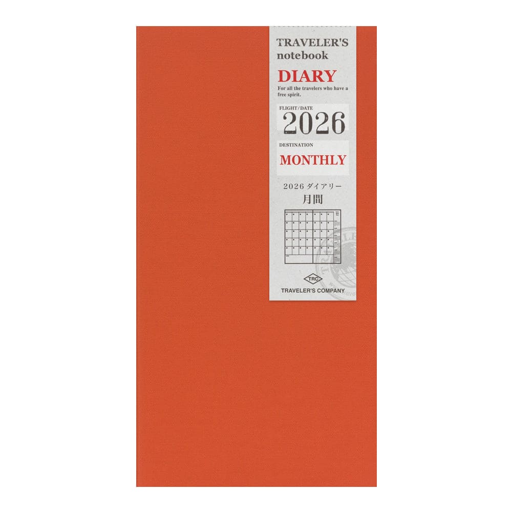 TRAVELER'S NOTEBOOK Agenda 2026 Mensuel (Regular) - TRAVELER'S COMPANY - millenotes