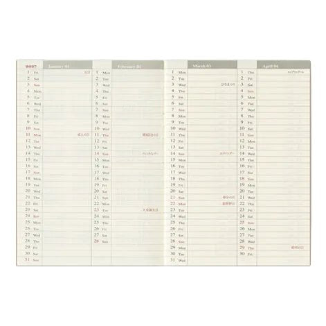 TRAVELER'S NOTEBOOK Agenda 2027 Hebdomadaire (Passeport) - TRAVELER'S COMPANY - millenotes