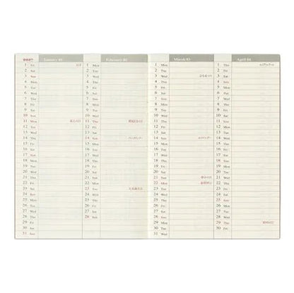 TRAVELER'S NOTEBOOK Agenda 2027 Hebdomadaire (Passeport) - TRAVELER'S COMPANY - millenotes