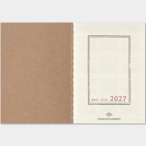 TRAVELER'S NOTEBOOK Agenda 2027 Hebdomadaire (Passeport) - TRAVELER'S COMPANY - millenotes