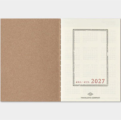 TRAVELER'S NOTEBOOK Agenda 2027 Hebdomadaire (Passeport) - TRAVELER'S COMPANY - millenotes