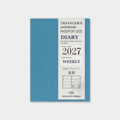 TRAVELER'S NOTEBOOK Agenda 2027 Hebdomadaire (Passeport) - TRAVELER'S COMPANY - millenotes