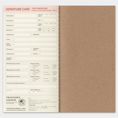 TRAVELER'S NOTEBOOK Agenda 2027 Hebdomadaire Vertical (Regular) - TRAVELER'S COMPANY - millenotes