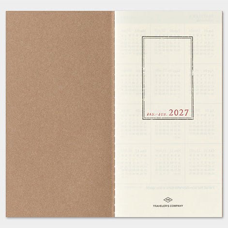 TRAVELER'S NOTEBOOK Agenda 2027 Hebdomadaire Vertical (Regular) - TRAVELER'S COMPANY - millenotes