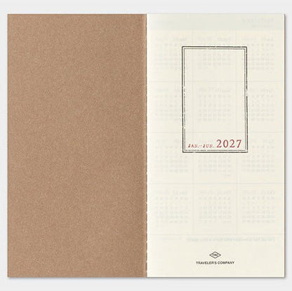 TRAVELER'S NOTEBOOK Agenda 2027 Hebdomadaire Vertical (Regular) - TRAVELER'S COMPANY - millenotes