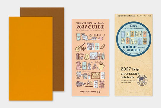 TRAVELER'S NOTEBOOK Agenda 2027 Hebdomadaire Vertical (Regular) - TRAVELER'S COMPANY - millenotes