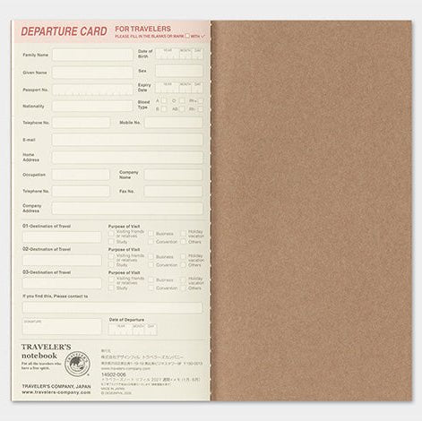 TRAVELER'S NOTEBOOK Agenda 2027 Hebdomadaire+Memo (Regular) - TRAVELER'S COMPANY - millenotes
