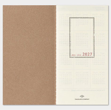 TRAVELER'S NOTEBOOK Agenda 2027 Hebdomadaire+Memo (Regular) - TRAVELER'S COMPANY - millenotes