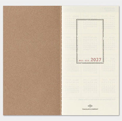 TRAVELER'S NOTEBOOK Agenda 2027 Hebdomadaire+Memo (Regular) - TRAVELER'S COMPANY - millenotes
