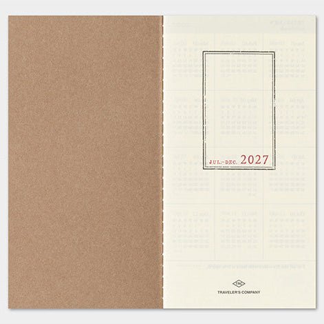 TRAVELER'S NOTEBOOK Agenda 2027 Hebdomadaire+Memo (Regular) - TRAVELER'S COMPANY - millenotes