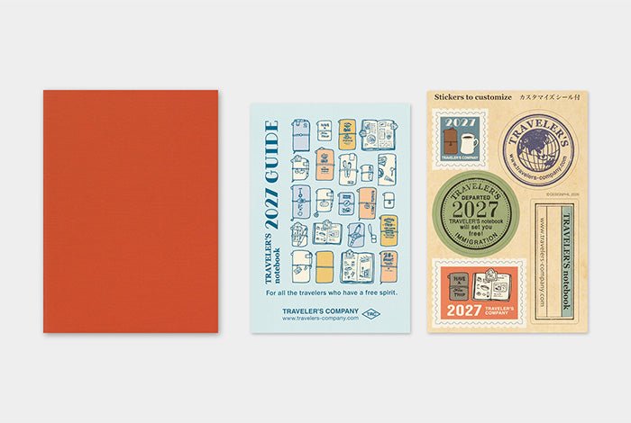TRAVELER'S NOTEBOOK Agenda 2027 Mensuel (Passeport) - TRAVELER'S COMPANY - millenotes