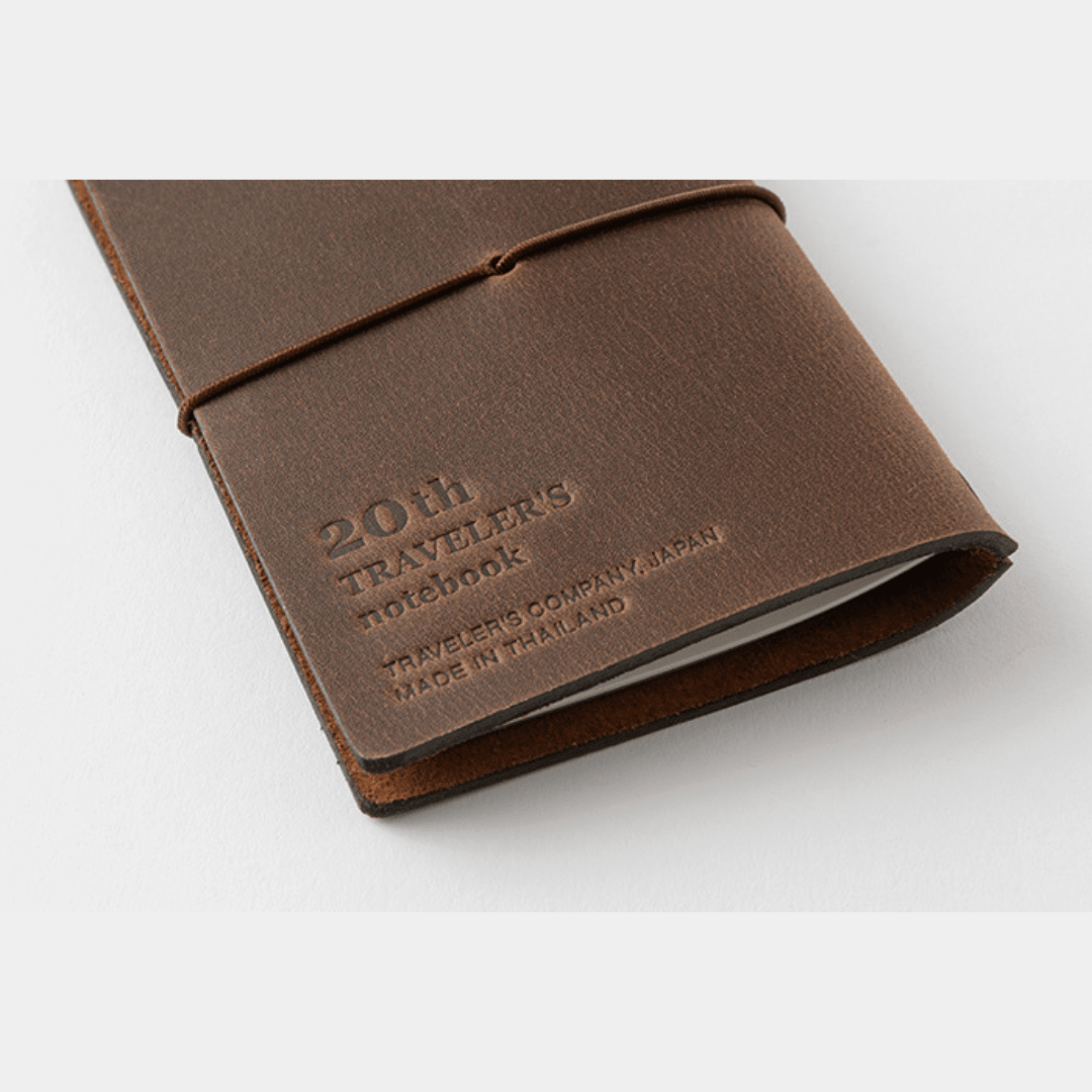 TRAVELER’S Notebook Card Size 20th Anniversary Set | Marron - TRAVELER'S COMPANY - millenotes