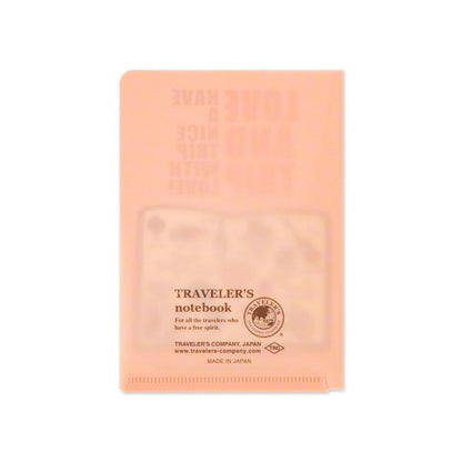 TRAVELER'S NOTEBOOK | CLEAR FOLDER 2025 LOVE and TRIP (Passeport) - TRAVELER'S COMPANY - millenotes