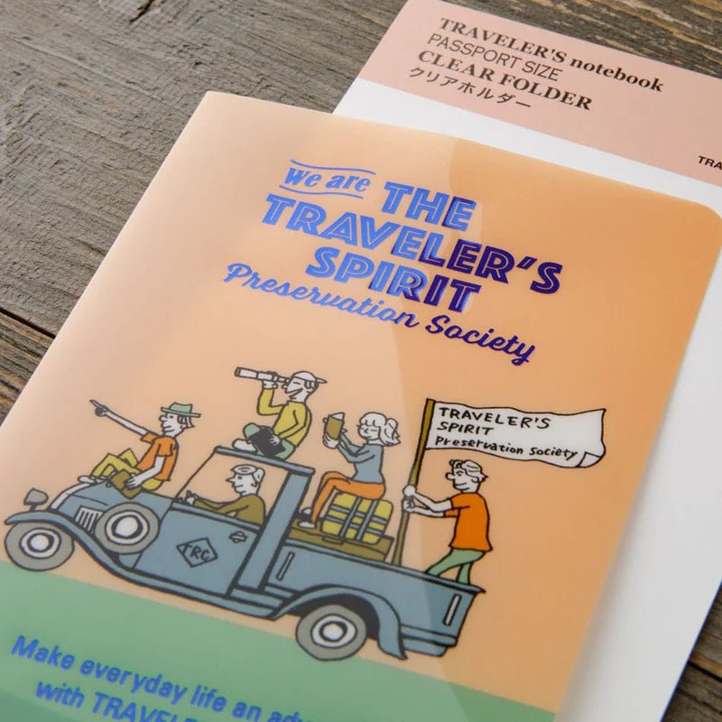 TRAVELER'S NOTEBOOK | Clear folder 2026 Traveler's Spirit (Passeport) - TRAVELER'S COMPANY - millenotes