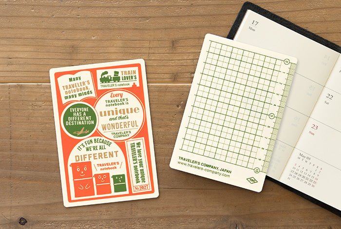 TRAVELER'S NOTEBOOK | Feuille plastique 2027 (Passeport) - TRAVELER'S COMPANY - millenotes