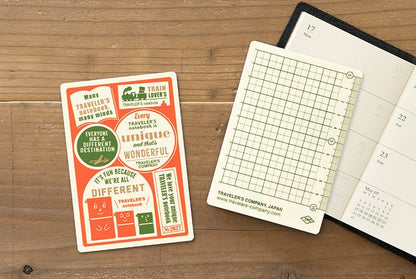 TRAVELER'S NOTEBOOK | Feuille plastique 2027 (Passeport) - TRAVELER'S COMPANY - millenotes