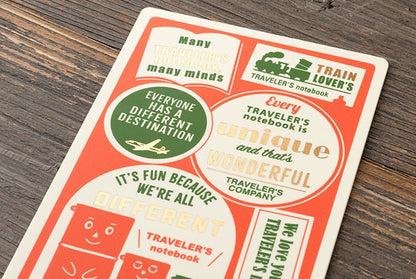 TRAVELER'S NOTEBOOK | Feuille plastique 2027 (Passeport) - TRAVELER'S COMPANY - millenotes