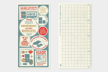 TRAVELER'S NOTEBOOK | Feuille plastique 2027 (Regular) - TRAVELER'S COMPANY - millenotes