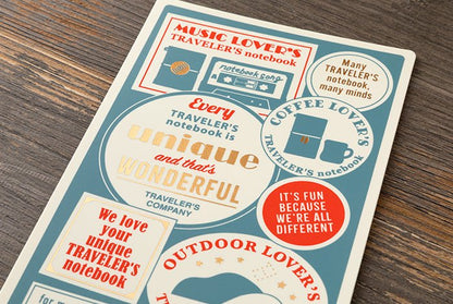 TRAVELER'S NOTEBOOK | Feuille plastique 2027 (Regular) - TRAVELER'S COMPANY - millenotes