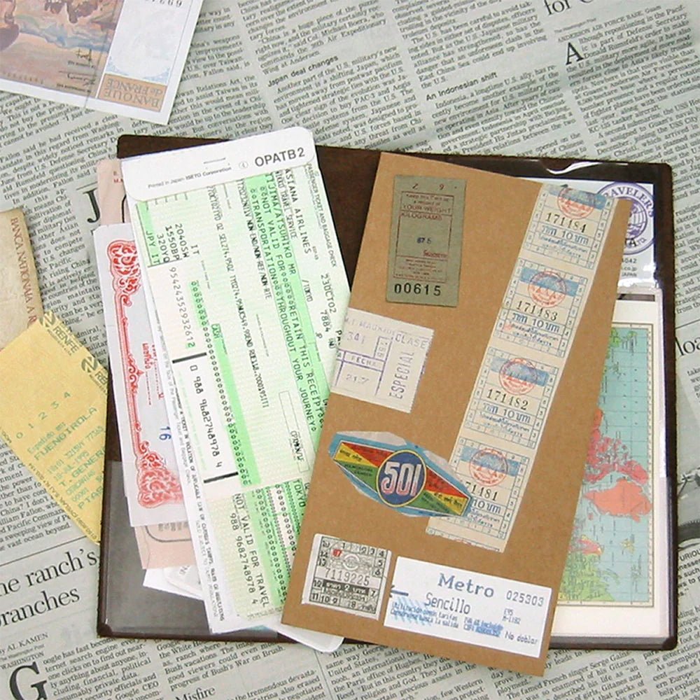 TRAVELER'S NOTEBOOK Recharge 004 Pochettes adhésives (Regular) - TRAVELER'S COMPANY - millenotes