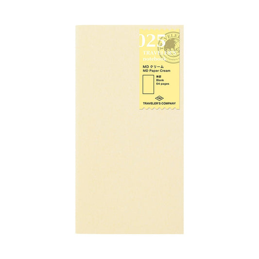 TRAVELER'S NOTEBOOK Recharge 025 Papier MD Crème (Classique) - TRAVELER'S COMPANY - millenotes