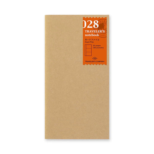 TRAVELER'S NOTEBOOK Recharge 028 Porte-cartes (Regular) - TRAVELER'S COMPANY - millenotes