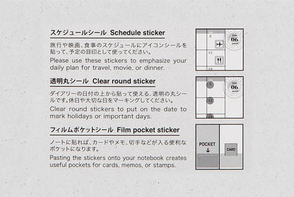 TRAVELER'S NOTEBOOK | Set de stickers 2027 - TRAVELER'S COMPANY - millenotes