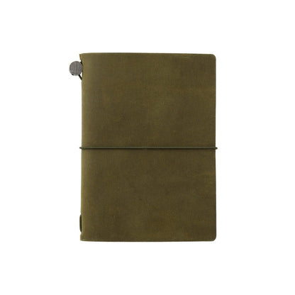 TRAVELER'S NOTEBOOK STARTER KIT Olive (Passeport) - TRAVELER'S COMPANY - millenotes