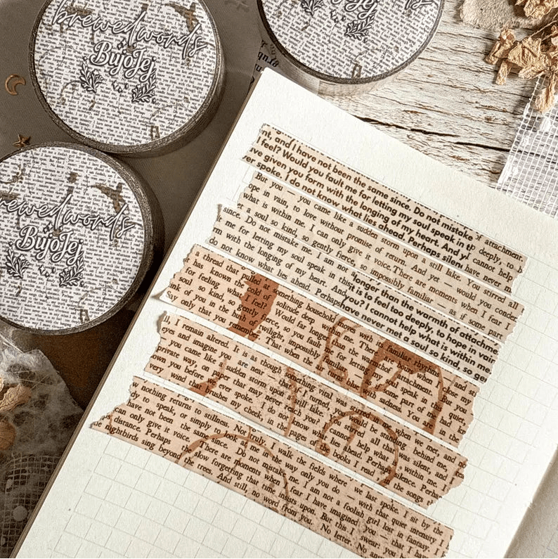 Washi masking tape | Brewed words - Bujojej - millenotes