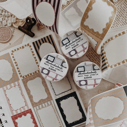 Washi masking tape | Cadres - AlbumHandMadeLove - 5 m - rouleau complet - millenotes