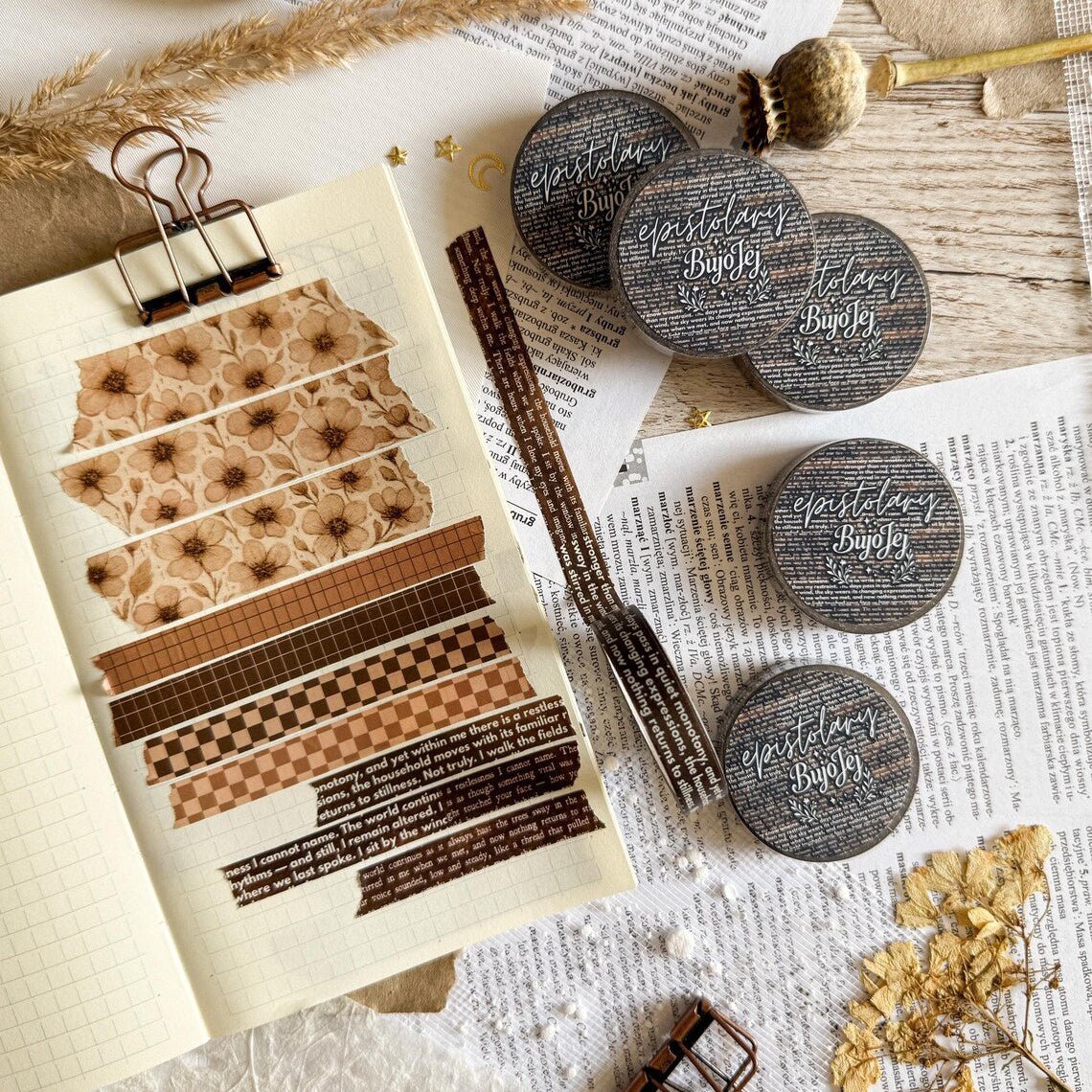 Washi masking tape | Dark Epistolary - Bujojej - millenotes