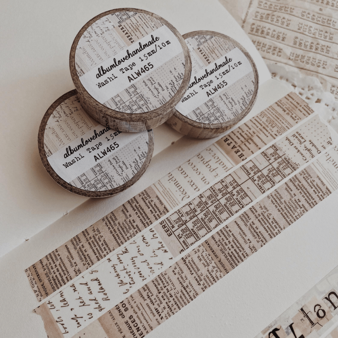 Washi masking tape | Éphéméra vintage - AlbumHandMadeLove - millenotes