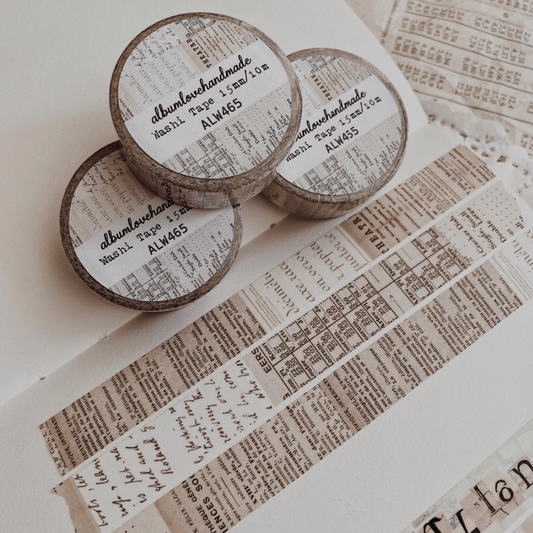 Washi masking tape | Éphéméra vintage - AlbumHandMadeLove - millenotes