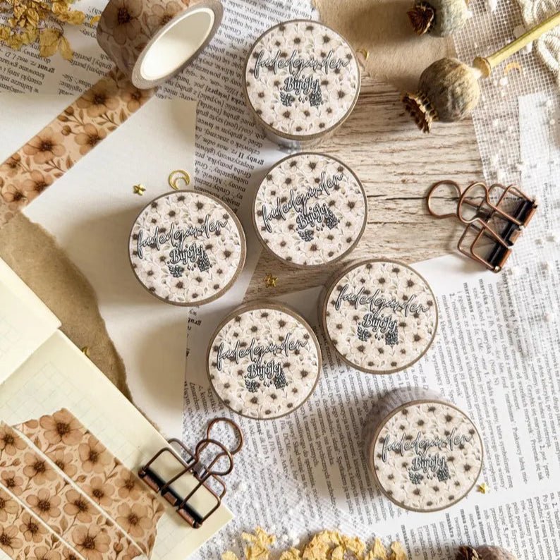 Washi masking tape | Faded Garden - Bujojej - millenotes