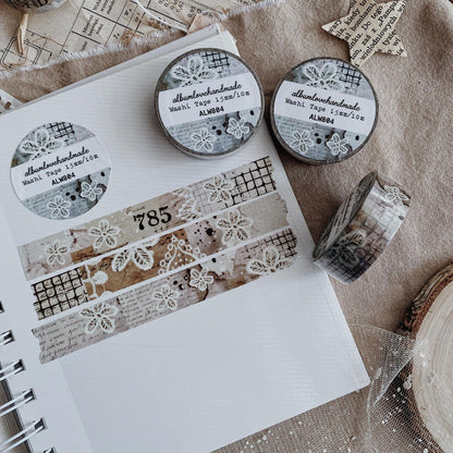 Washi masking tape | Fleurs Ajourées - albumlovehandmade - millenotes