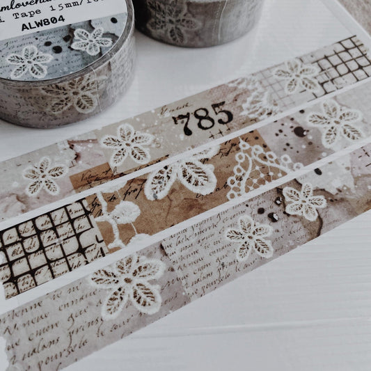 Washi masking tape | Fleurs Ajourées - albumlovehandmade - millenotes