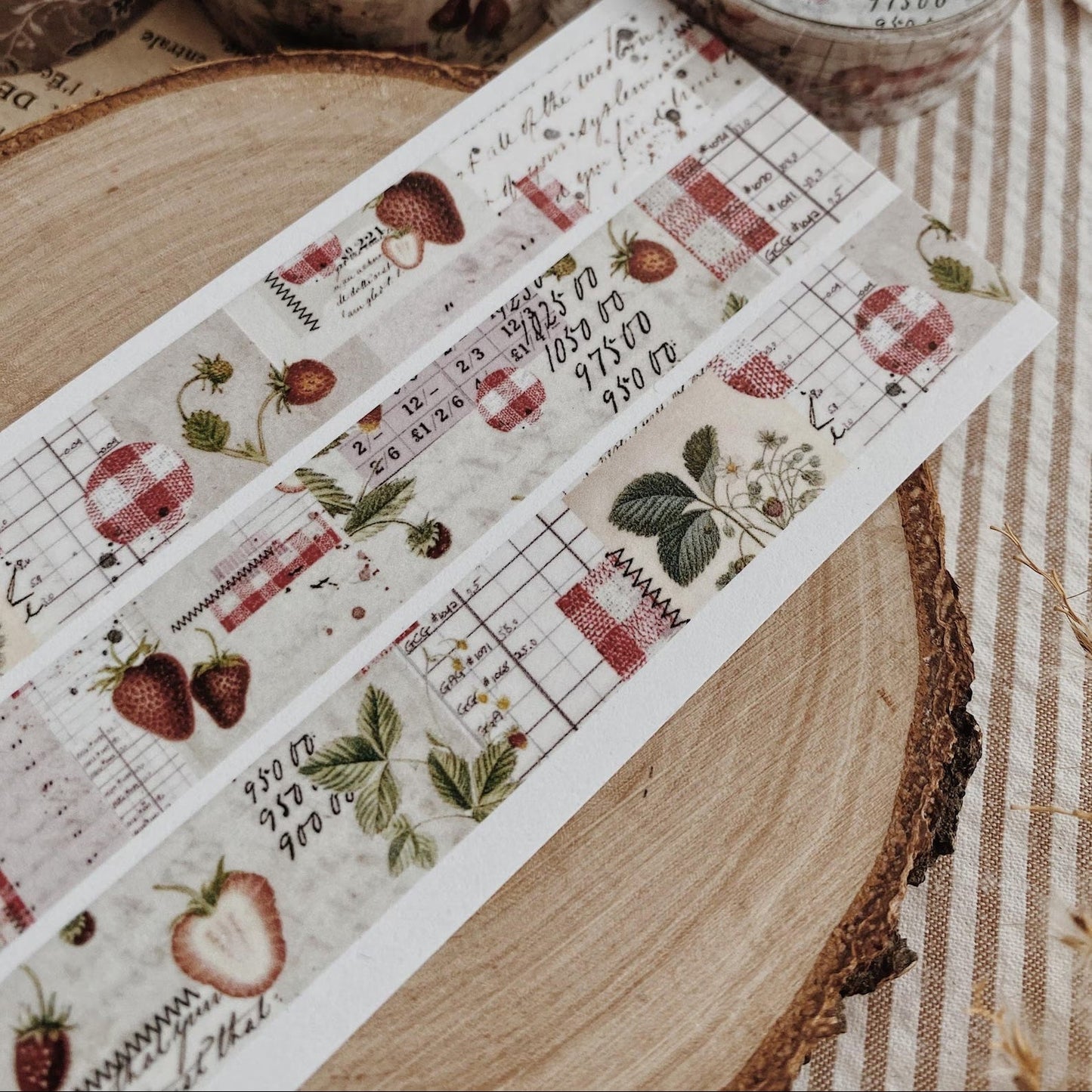 Washi masking tape | Fraises - albumlovehandmade - millenotes