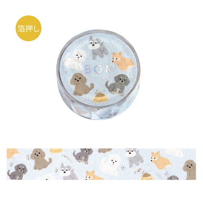 Washi Masking Tape Japonais BGM | Chiens - BGM - millenotes