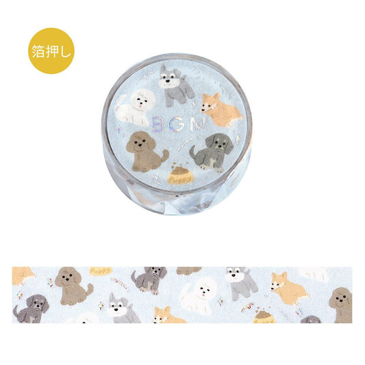Washi Masking Tape Japonais BGM | Chiens - BGM - millenotes